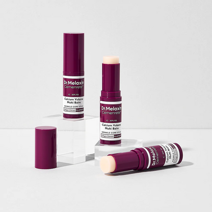 Dr.Melaxin Calcium Multi Balm Stick, Collagen & Elastin Wrinkle Stick, All-in-One Hydrating Balm, Eye & Neck Balm, Makeup Base & Face Moisture Balm, Korean Skincare