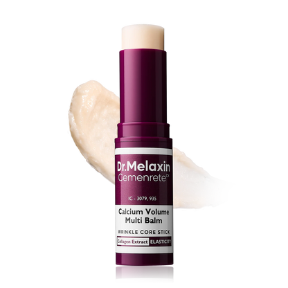 Dr.Melaxin Calcium Multi Balm Stick, Collagen & Elastin Wrinkle Stick, All-in-One Hydrating Balm, Eye & Neck Balm, Makeup Base & Face Moisture Balm, Korean Skincare